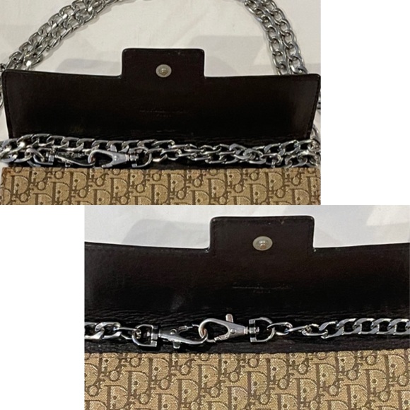 ✨Authentic Vintage Christian Dior Diorissimo Oblique Monogram Wallet On Chain - Picture 6 of 15